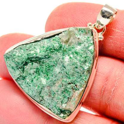 Green Fuchsite Pendants handcrafted by Ana Silver Co - PD21130