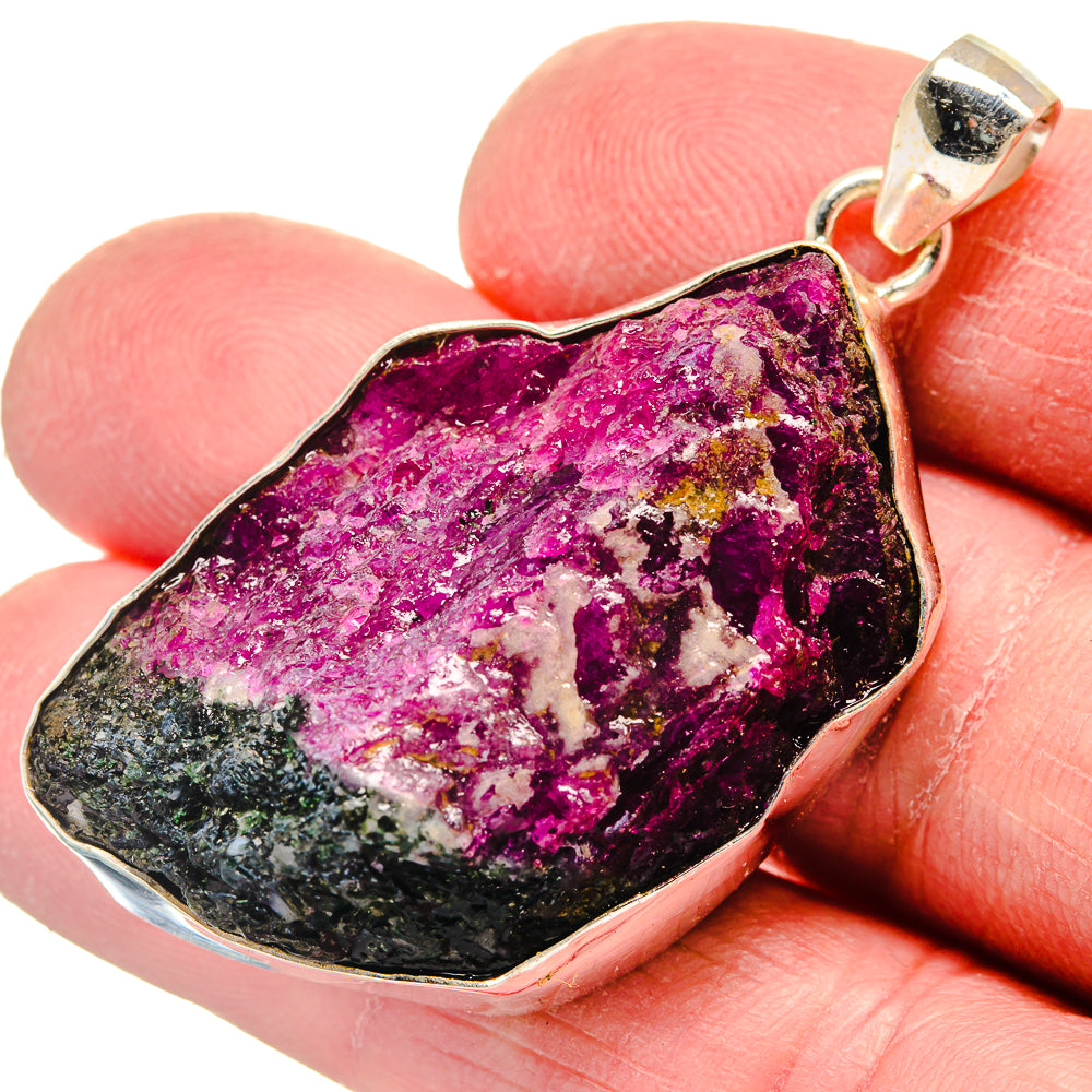 Ruby Zoisite Pendants handcrafted by Ana Silver Co - PD21132