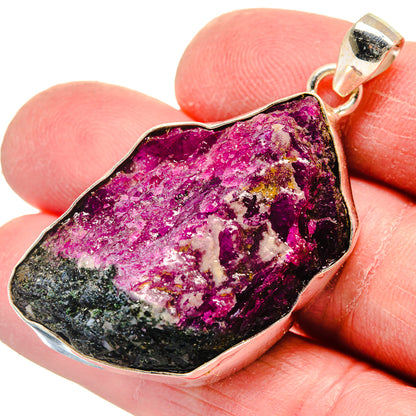 Ruby Zoisite Pendants handcrafted by Ana Silver Co - PD21132