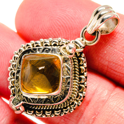 Citrine Pendants handcrafted by Ana Silver Co - PD21147