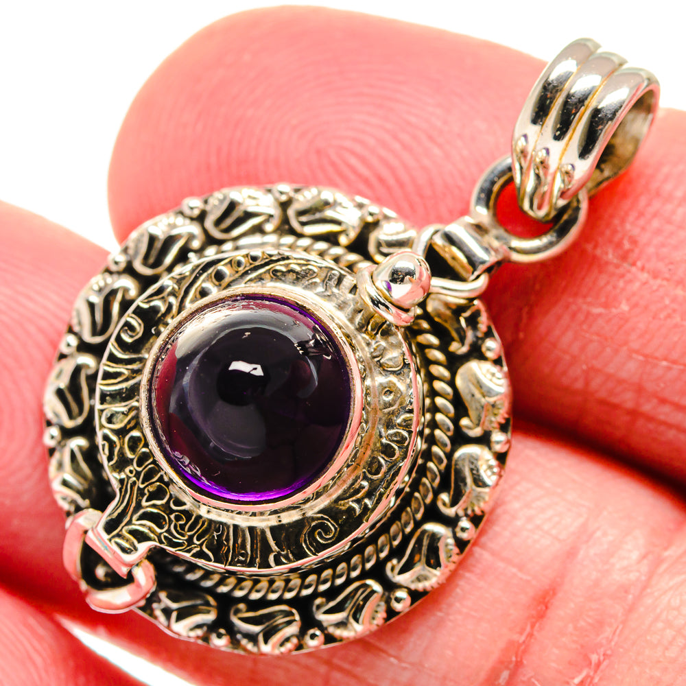 Amethyst Pendants handcrafted by Ana Silver Co - PD21152