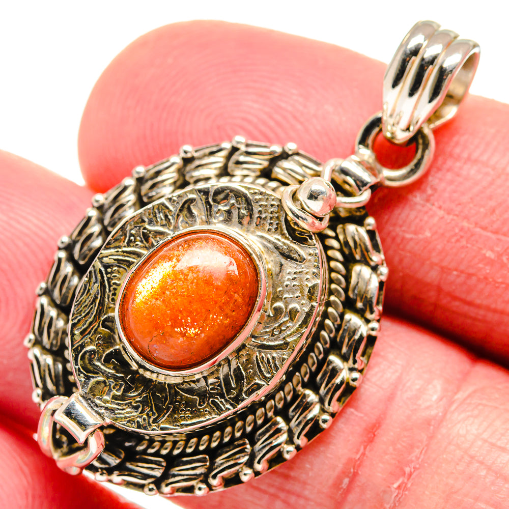 Sunstone Pendants handcrafted by Ana Silver Co - PD21154