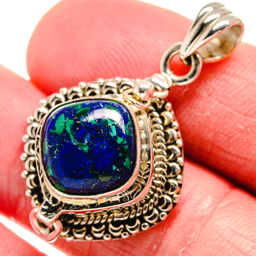 Azurite Pendants handcrafted by Ana Silver Co - PD21156
