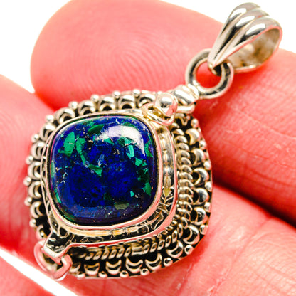 Azurite Pendants handcrafted by Ana Silver Co - PD21156