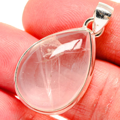 Rose Quartz Pendants handcrafted by Ana Silver Co - PD21165