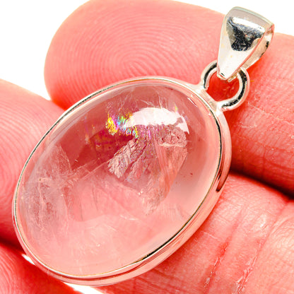 Rose Quartz Pendants handcrafted by Ana Silver Co - PD21166