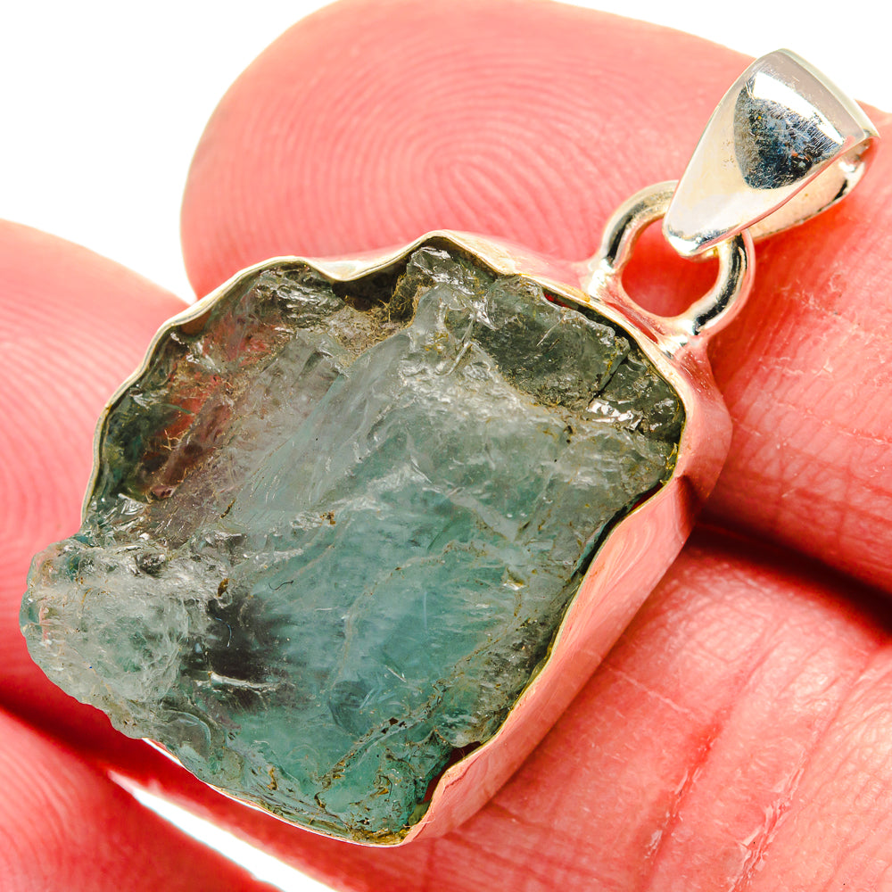 Aquamarine Pendants handcrafted by Ana Silver Co - PD21174