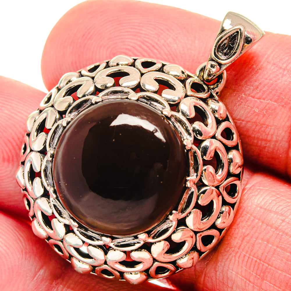 Smoky Quartz Pendants handcrafted by Ana Silver Co - PD21187