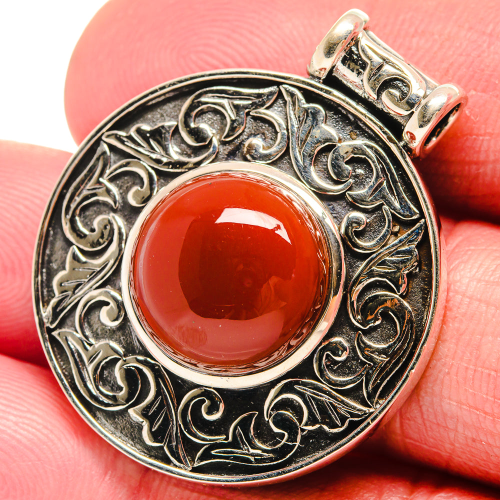 Carnelian Pendants handcrafted by Ana Silver Co - PD21188