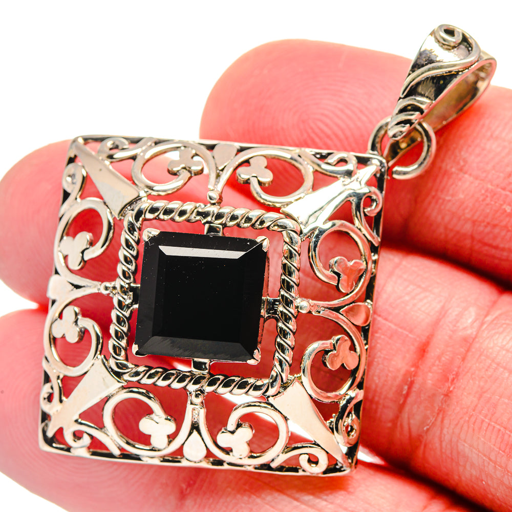 Black Onyx Pendants handcrafted by Ana Silver Co - PD21189