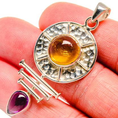 Citrine Pendants handcrafted by Ana Silver Co - PD21197