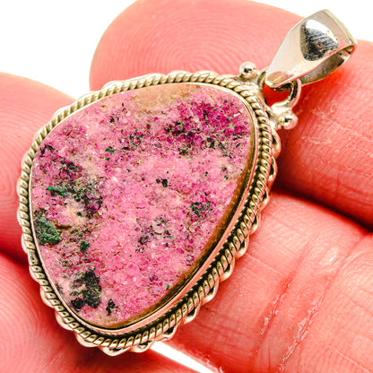 Cobalto Calcite Druzy Pendants handcrafted by Ana Silver Co - PD21217
