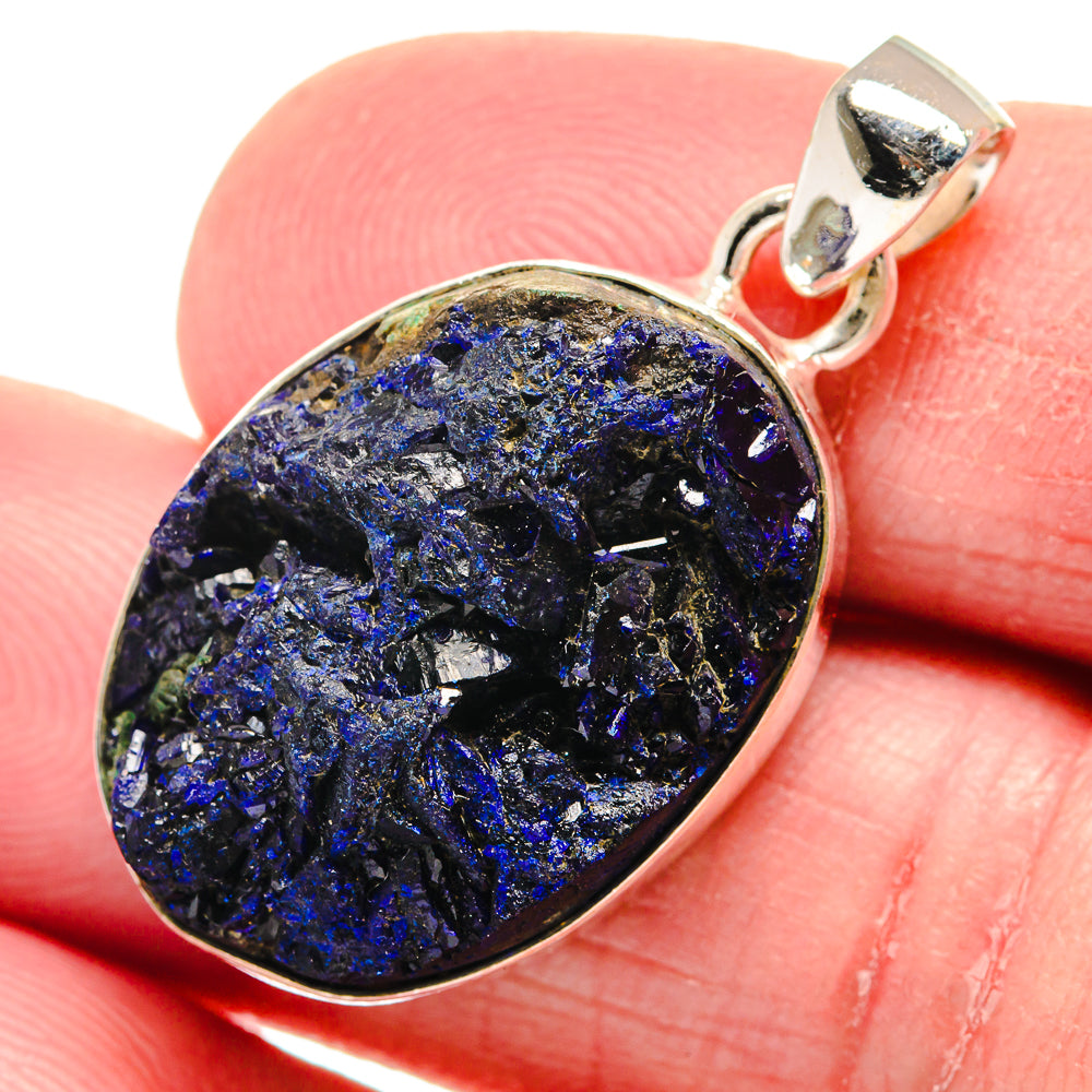 Azurite Pendants handcrafted by Ana Silver Co - PD21223