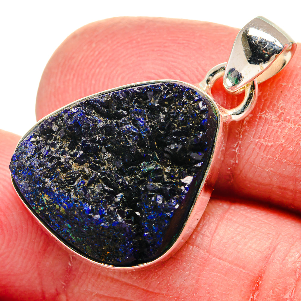 Azurite Pendants handcrafted by Ana Silver Co - PD21235