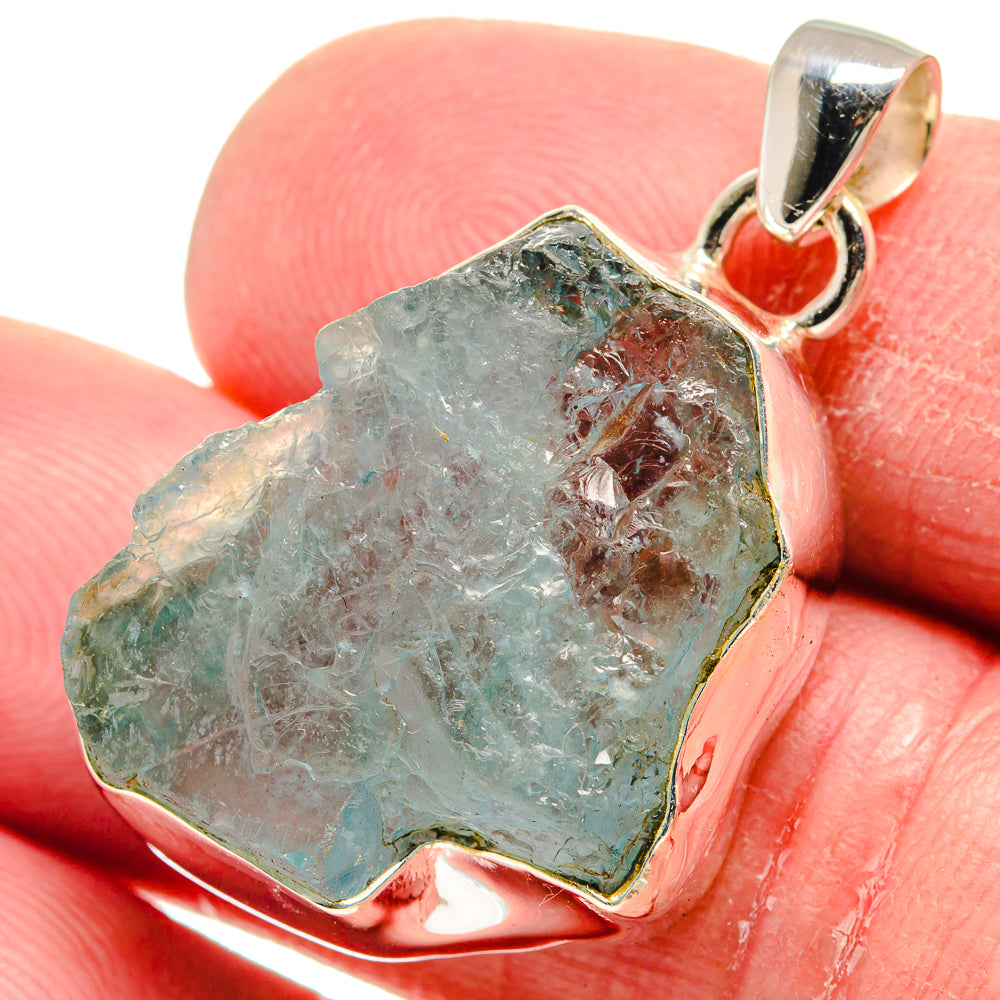 Aquamarine Pendants handcrafted by Ana Silver Co - PD21238