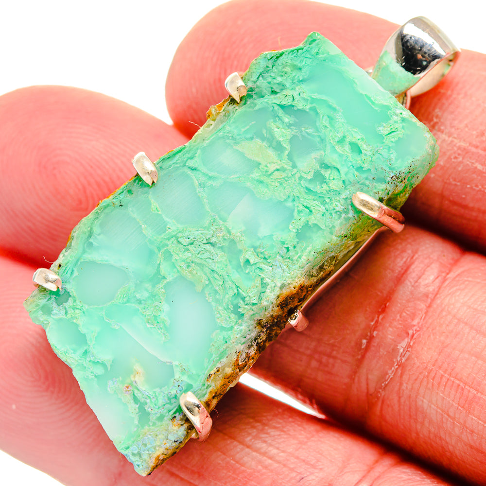 Chrysoprase Pendants handcrafted by Ana Silver Co - PD21243