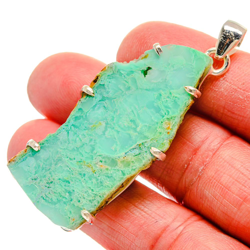 Chrysoprase Pendants handcrafted by Ana Silver Co - PD21246