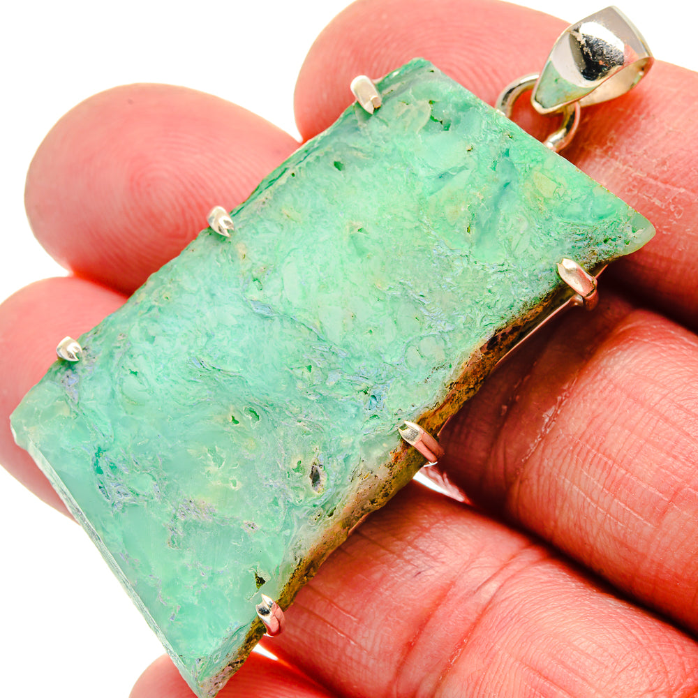 Chrysoprase Pendants handcrafted by Ana Silver Co - PD21249