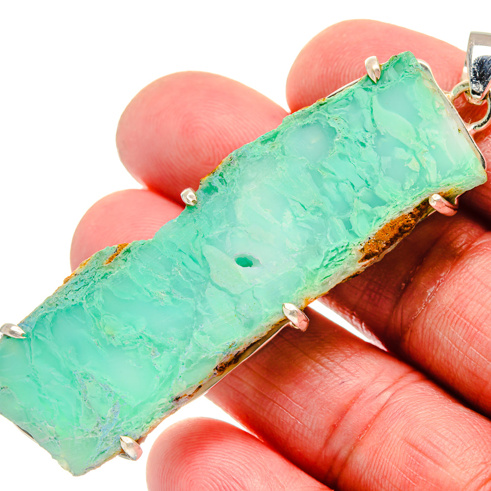 Chrysoprase Pendants handcrafted by Ana Silver Co - PD21251