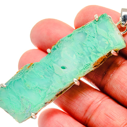 Chrysoprase Pendants handcrafted by Ana Silver Co - PD21251