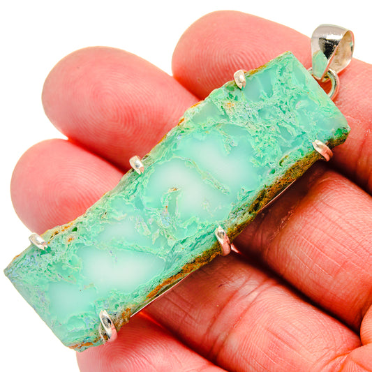 Chrysoprase Pendants handcrafted by Ana Silver Co - PD21256
