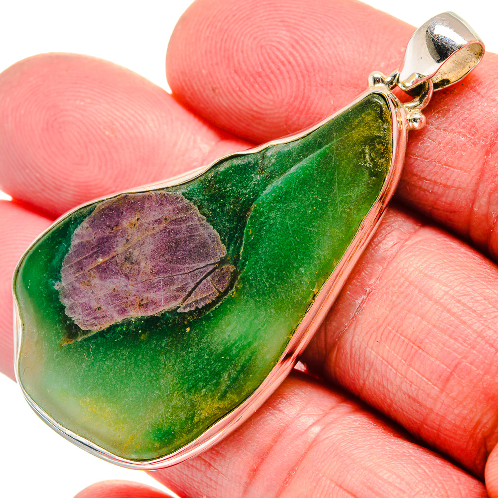 Ruby Fuchsite Pendants handcrafted by Ana Silver Co - PD21270