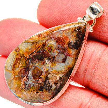 Laguna Lace Agate Pendants handcrafted by Ana Silver Co - PD21277