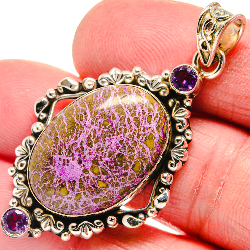 Stichtite Pendants handcrafted by Ana Silver Co - PD21286