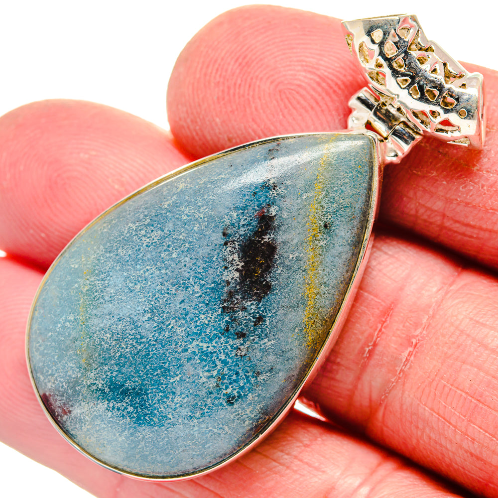 Peruvian Opal Pendants handcrafted by Ana Silver Co - PD21287