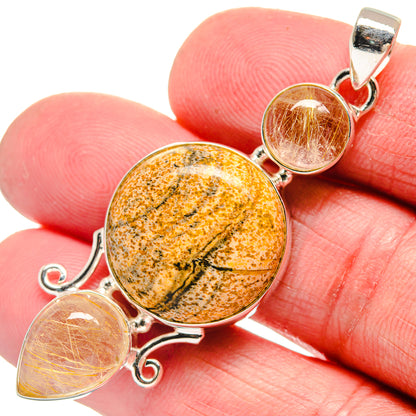 Picture Jasper Pendants handcrafted by Ana Silver Co - PD21299