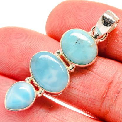 Larimar Pendants handcrafted by Ana Silver Co - PD21311