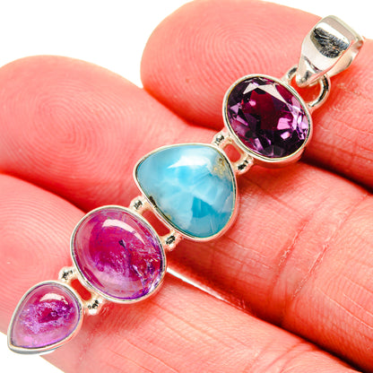 Larimar Pendants handcrafted by Ana Silver Co - PD21317