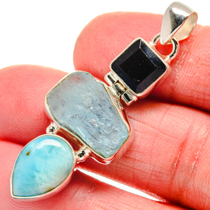 Larimar Pendants handcrafted by Ana Silver Co - PD21324