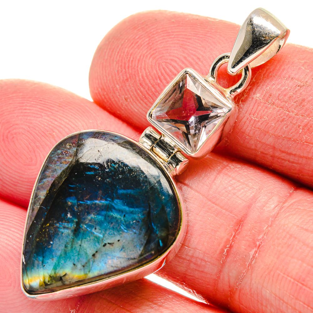 Labradorite Pendants handcrafted by Ana Silver Co - PD21335