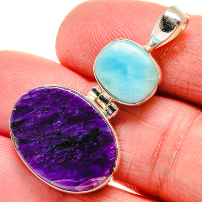 Charoite Pendants handcrafted by Ana Silver Co - PD21338