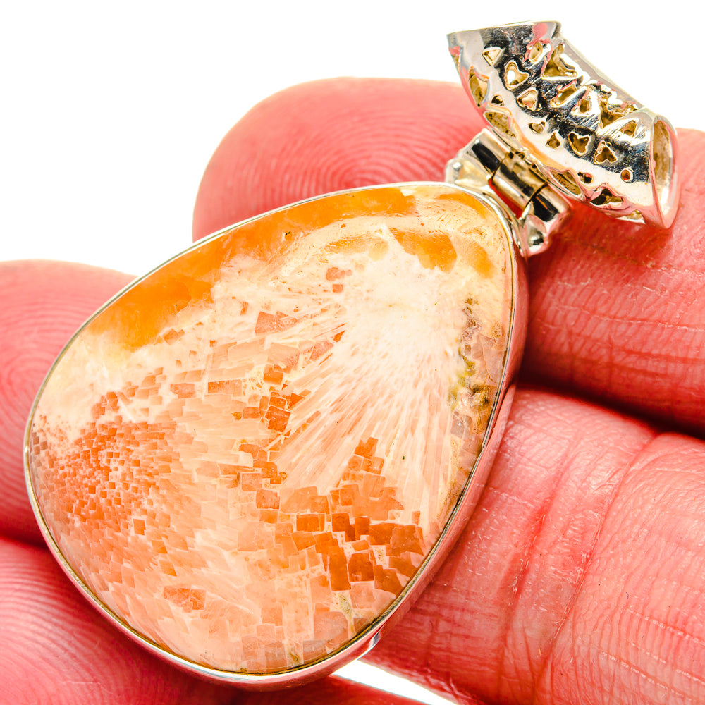 Scolecite Pendants handcrafted by Ana Silver Co - PD21347