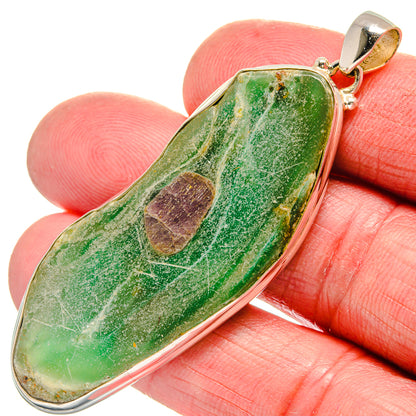 Ruby Fuchsite Pendants handcrafted by Ana Silver Co - PD21354
