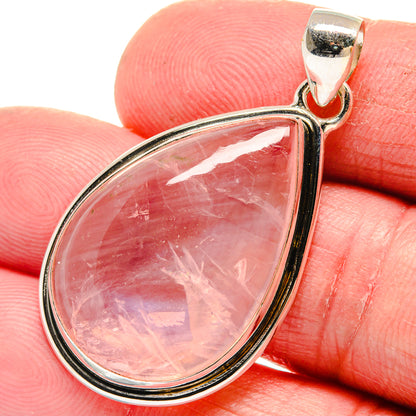 Rose Quartz Pendants handcrafted by Ana Silver Co - PD21367
