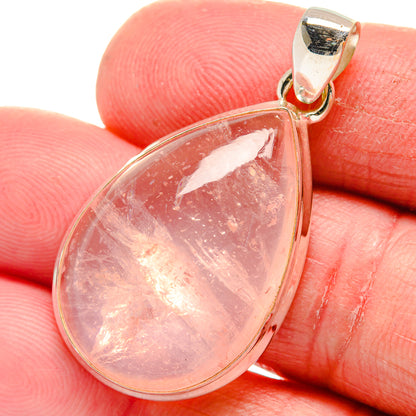 Rose Quartz Pendants handcrafted by Ana Silver Co - PD21370
