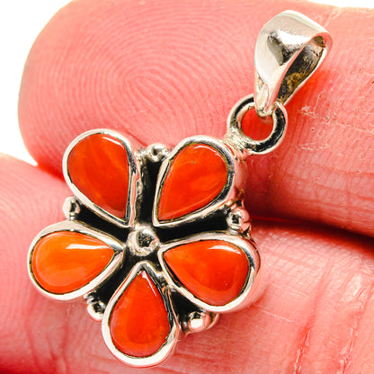 Mediterranean Red Coral Pendants handcrafted by Ana Silver Co - PD21380