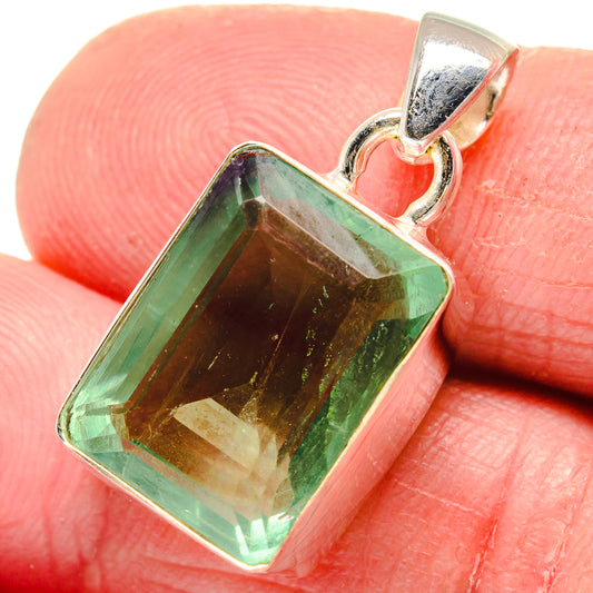 Green Fluorite Pendants handcrafted by Ana Silver Co - PD21386