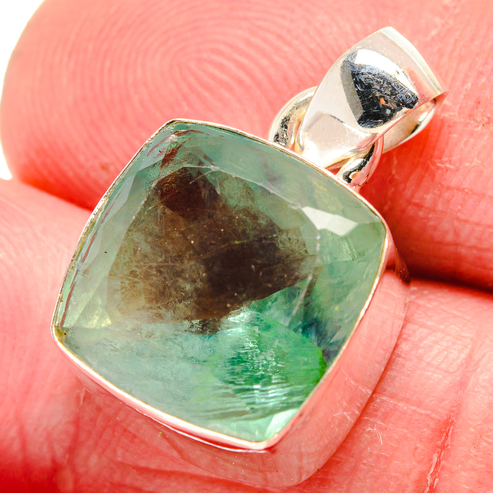 Green Fluorite Pendants handcrafted by Ana Silver Co - PD21389