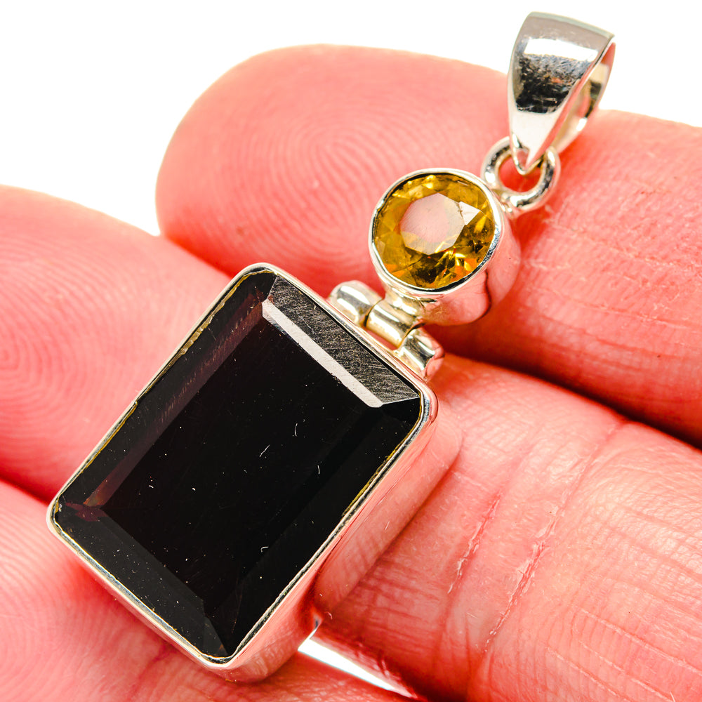 Smoky Quartz Pendants handcrafted by Ana Silver Co - PD21393