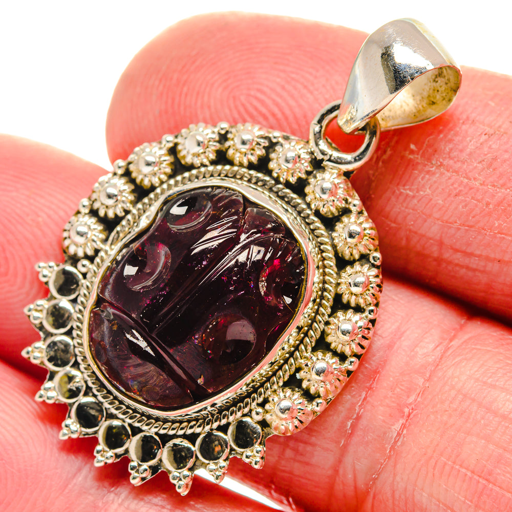 Garnet Pendants handcrafted by Ana Silver Co - PD21394