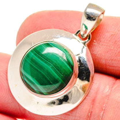 Malachite Pendants handcrafted by Ana Silver Co - PD21398