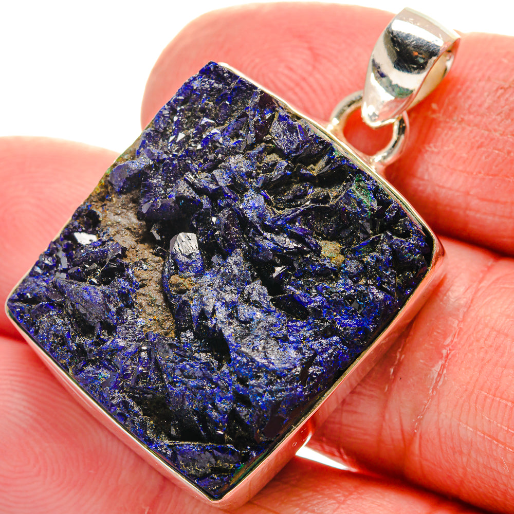 Azurite Pendants handcrafted by Ana Silver Co - PD21412