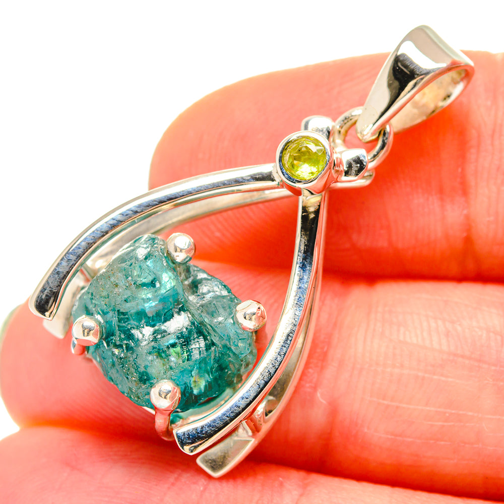 Green Fluorite Pendants handcrafted by Ana Silver Co - PD21416