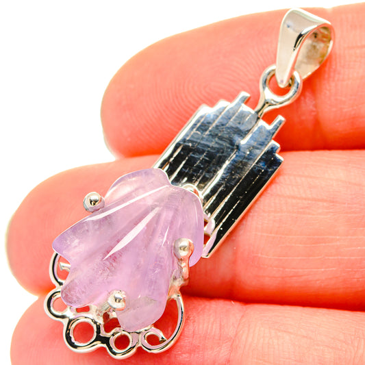 Kunzite Pendants handcrafted by Ana Silver Co - PD21425