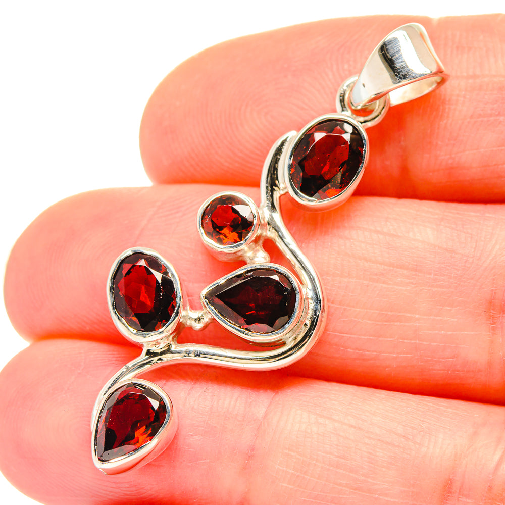 Garnet Pendants handcrafted by Ana Silver Co - PD21426