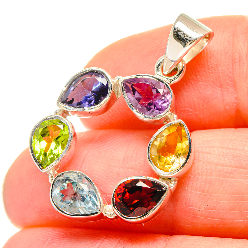 Blue Topaz Pendants handcrafted by Ana Silver Co - PD21435